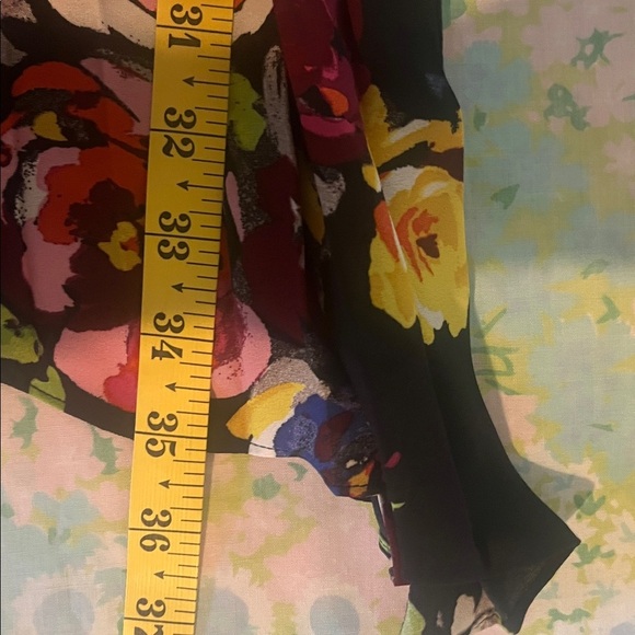 Kate Spade | Rare Roses Plisse Pleated Floral Asymmetrical Skirt Size XS - Picture 9 of 9